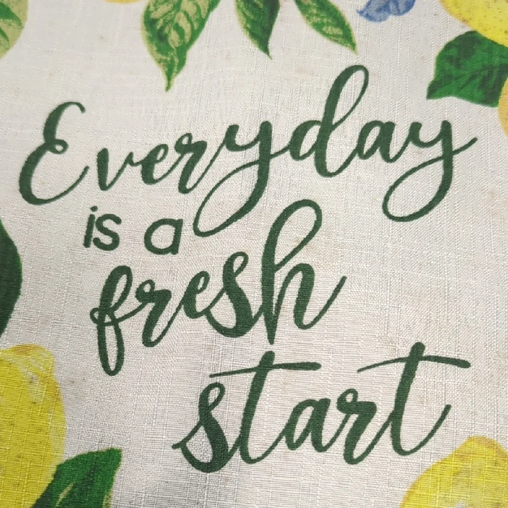 Lemon Print Placemats. 4.  Freshly  Washed. Slight Imperfections-see Pics
